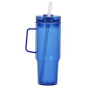 Additional Image 2 - a blue plastic cup with straw