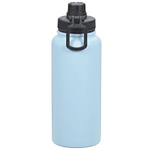 Additional Image 3 - a blue water bottle with a black lid