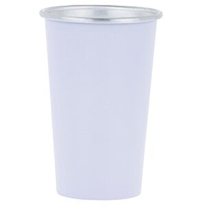Additional Image 1 - a white cup with silver rim