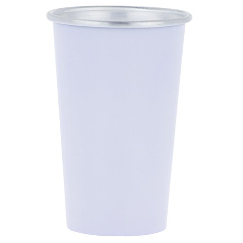 Additional Image 1 - a white cup with silver rim