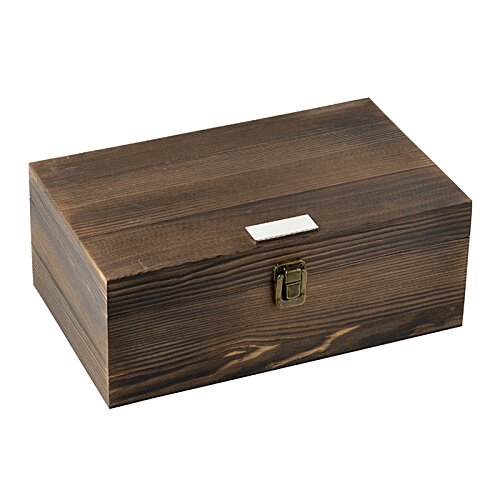 Additional Image 1 - a wooden box with a lock