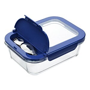 Additional Image 1 - a plastic container with a blue lid