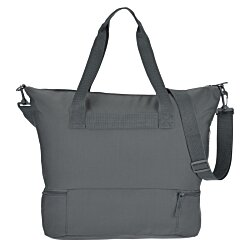a grey bag with a strap