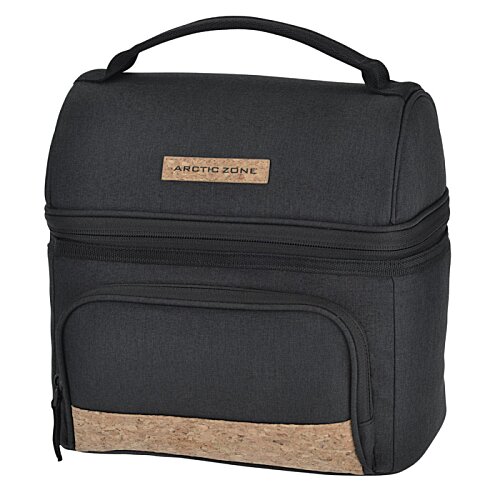 Additional Image 1 - a black lunch bag with a handle