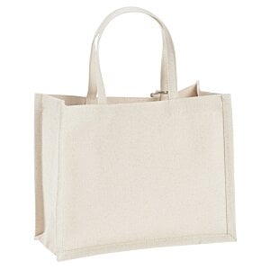 a white bag with a handle