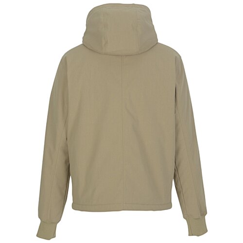 Additional Image 1 - a tan jacket with a hood