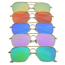 a group of sunglasses on a white background
