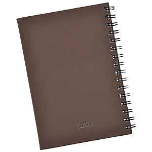 Additional Image 2 - a brown notebook with a spiral bound