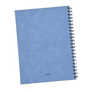 Additional Image 1 - a blue notebook with a spiral bound