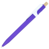 a purple pen with a white cap