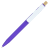 a purple pen with a white cap