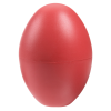 a red egg on a white background