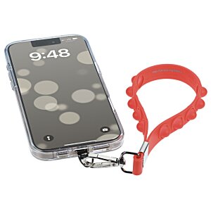 Additional Image 3 - a cell phone with a red strap