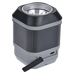 a black and grey rectangular object with a black handle