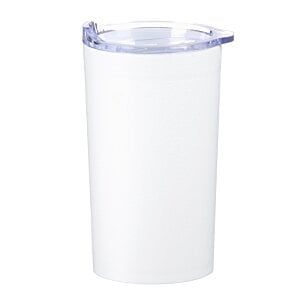 Additional Image 1 - a white cup with a blue lid