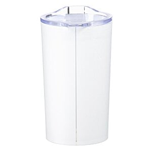 Additional Image 2 - a white cup with a blue lid