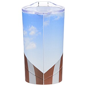 Additional Image 2 - a glass with a blue sky and clouds in it