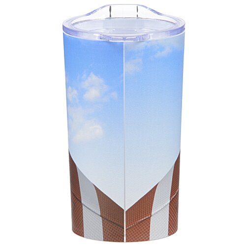 Additional Image 2 - a glass with a blue sky and clouds in it