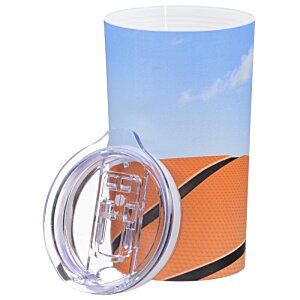 Additional Image 3 - a cup with a basketball design