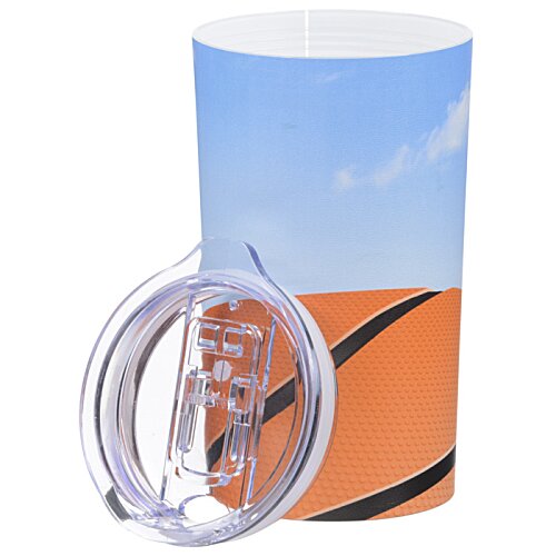 Additional Image 3 - a cup with a basketball design