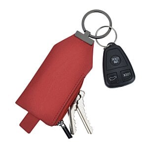 Additional Image 4 - a red key chain with a black keychain