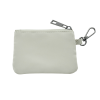 a white square object with a zipper