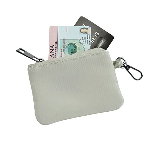 Additional Image 6 - a white purse with money and credit cards