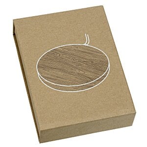 Additional Image 2 - a brown box with a circle on it