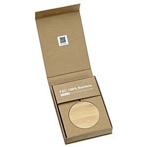 Additional Image 3 - a brown box with a white circle in it