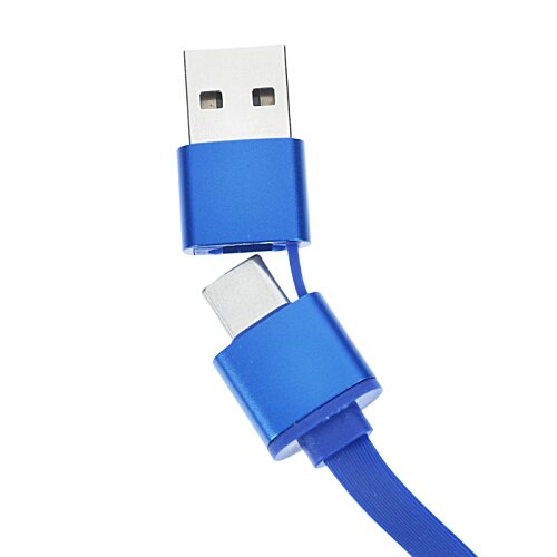 Additional Image 3 - a blue cable with a white and black connector