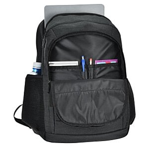 Additional Image 3 - a black backpack with a pen and a laptop