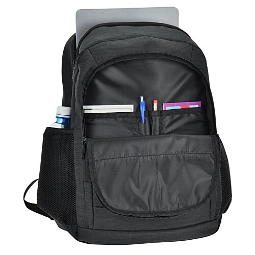 Additional Image 3 - a black backpack with a pen and a laptop