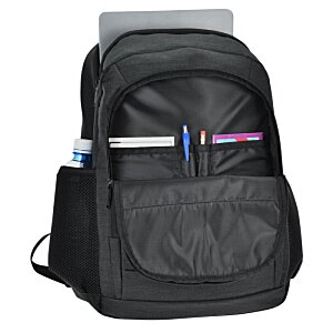 Additional Image 3 - a black backpack with a pen and a laptop
