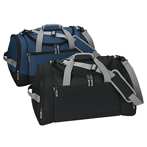 Additional Image 3 - a blue and black duffel bags