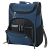a blue and black backpack