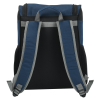a blue and black backpack