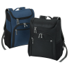 a pair of blue and black backpacks