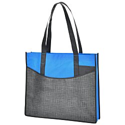 a blue and grey bag
