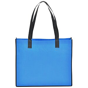 Additional Image 3 - a blue bag with black handles