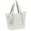 a white bag with handles