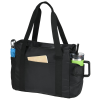 a black bag with a pocket