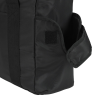 a close up of a black bag