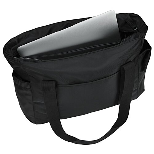 Additional Image 4 - a black bag with a white paper inside