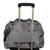 a grey bag with a handle