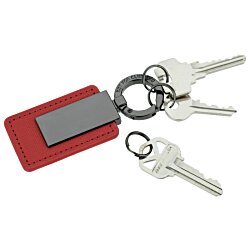 a key chain with a key ring and a keychain