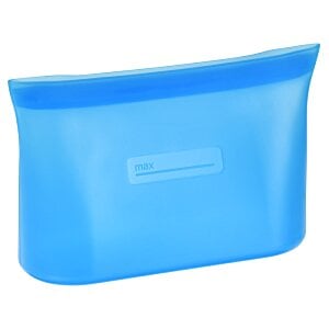 Additional Image 3 - a blue plastic bag with a white logo