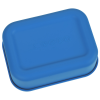 a blue rectangular object with a lid