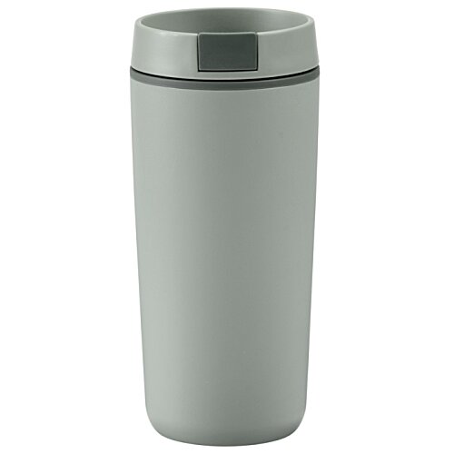 Additional Image 1 - a grey plastic cup with a grey lid