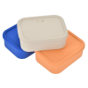a stack of plastic containers