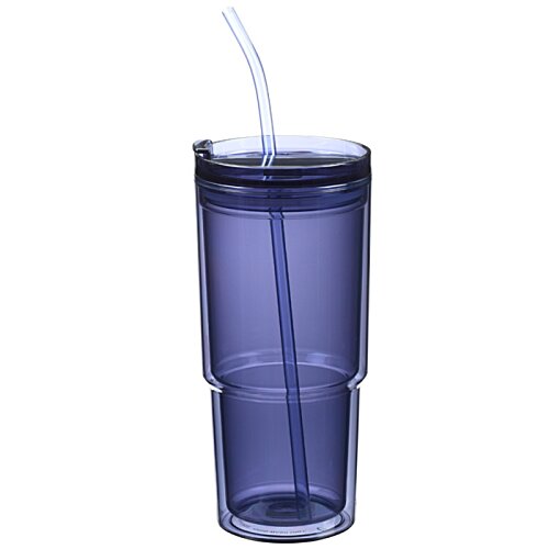 Additional Image 2 - a blue cup with a straw